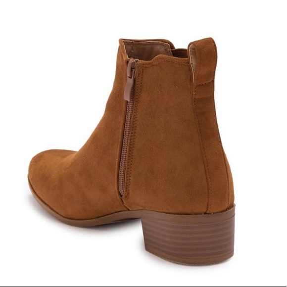NEW Top Moda Tan Brown Booties - Picture 4 of 15
